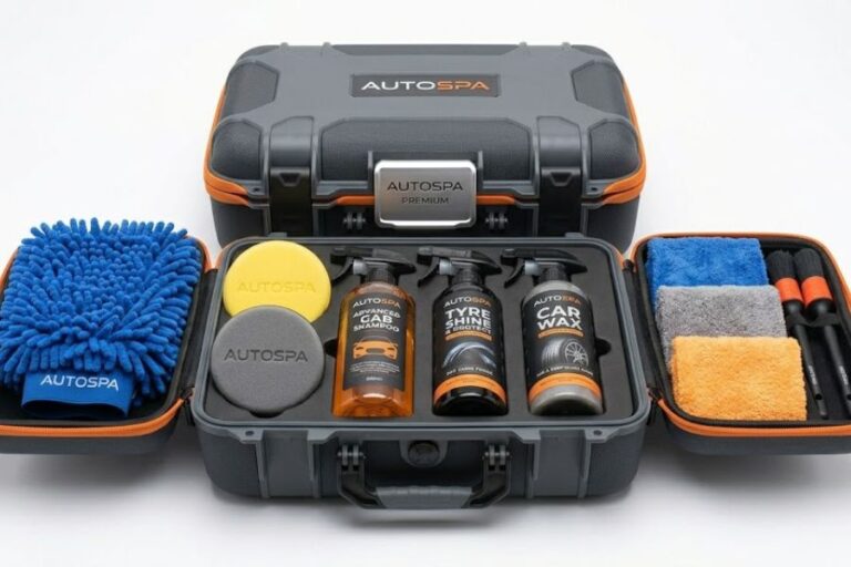 Auto Accessories: Car cleaning kits, air fresheners, and ice scrapers