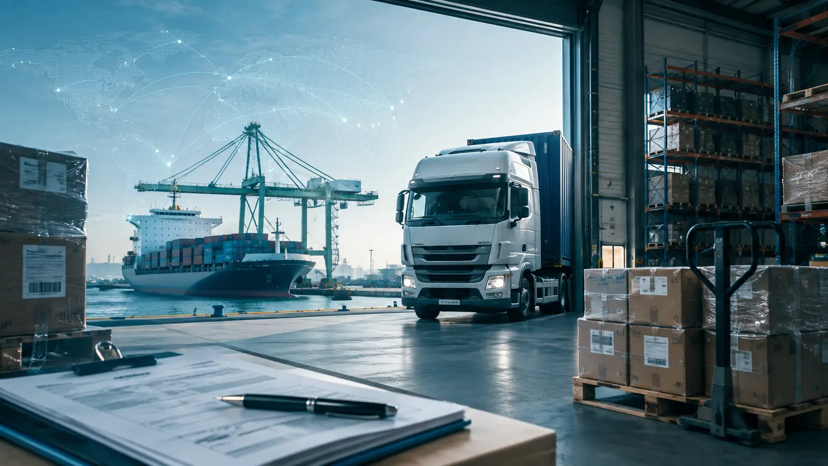 Global product sourcing and UK distribution process